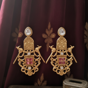 Red & White Birdy Earring For Women