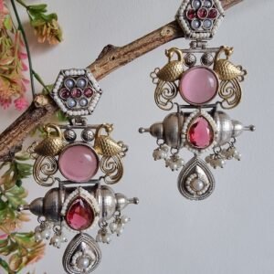 Naaz Long Dualtone Earrings