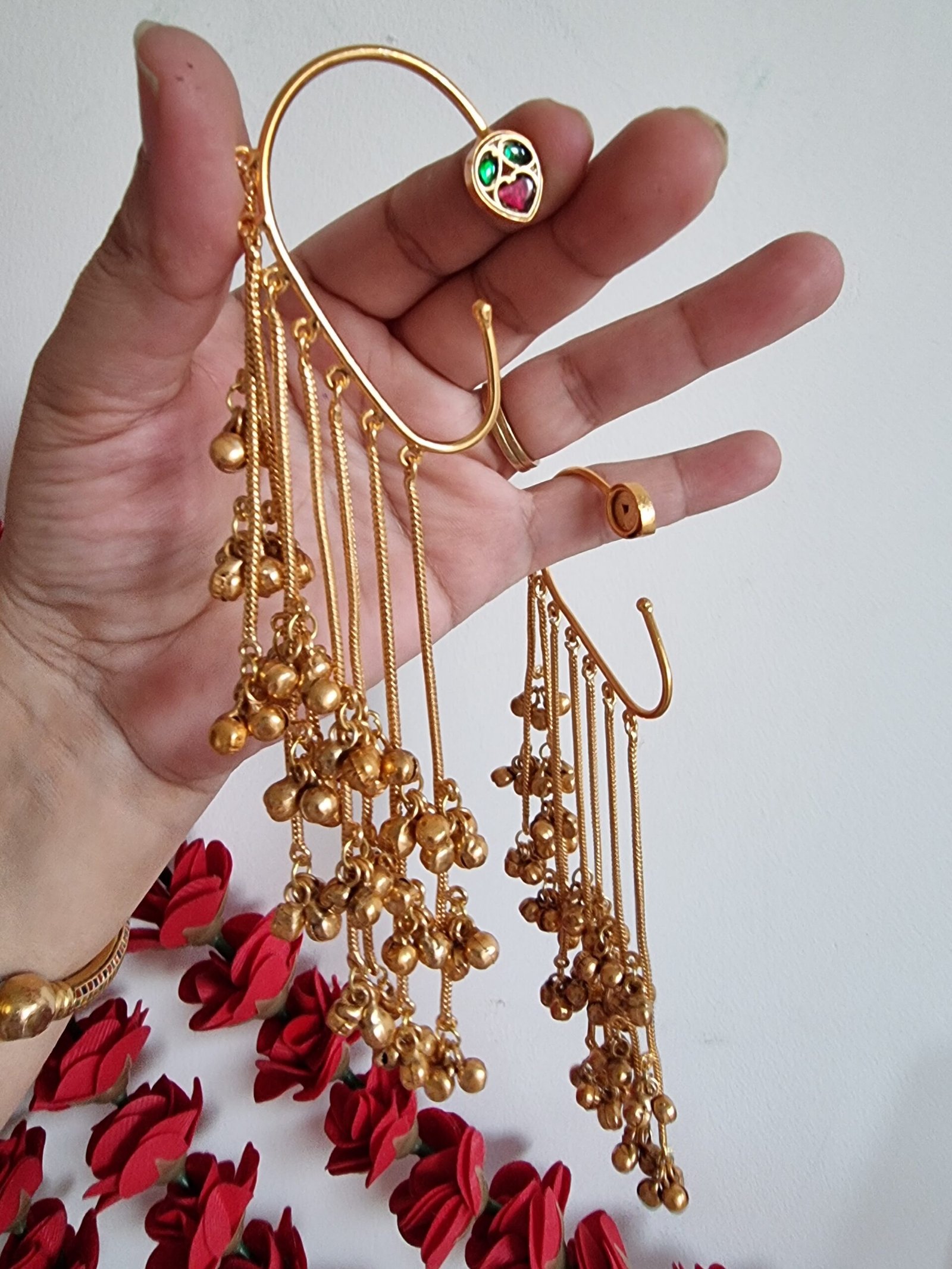 JHILMIL GOLD PLATED KASHMIRI EARCUFF FOR WOMEN - Image 2